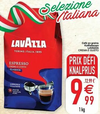Cora Café en grains koffiebonen lavazza crema e gusto aanbieding