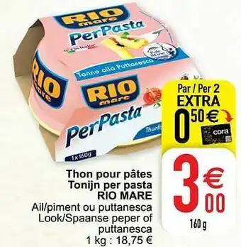 Thon pour pâtes tonijn per pasta rio mare