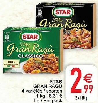 Cora Star gran ragù aanbieding