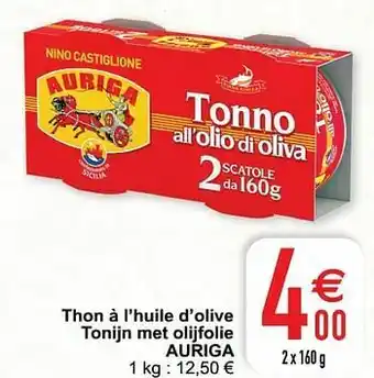 Cora Thon à l`huile d`olive tonijn met olijfolie auriga aanbieding
