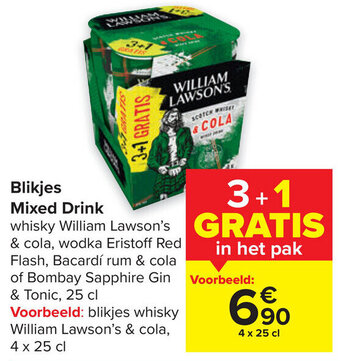 Carrefour Blikjes Mixed Drink aanbieding