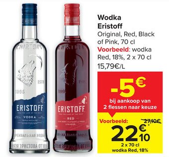 Carrefour Wodka Eristoff aanbieding