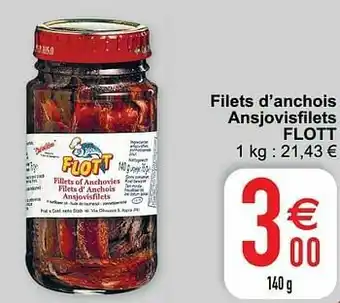 Cora Filets d`anchois ansjovisfilets flott aanbieding