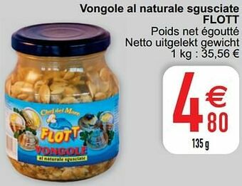 Cora Vongole al naturale sgusciate flott aanbieding