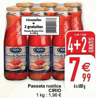 Cora Passata rustica cirio aanbieding