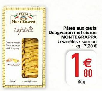 Cora Pâtes aux oeufs deegwaren met eieren montegrappa aanbieding