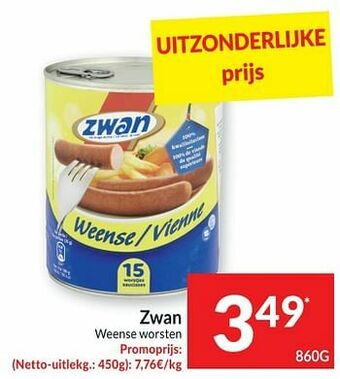 Intermarché Zwan weense worsten aanbieding