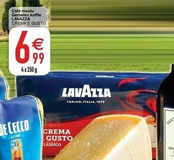 Cora Café moulu gemalen koffie lavazza crema e gusto aanbieding