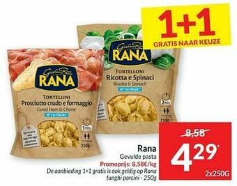 Intermarché Rana gevulde pasta aanbieding