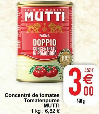 Cora Concentré de tomates tomatenpuree mutti aanbieding