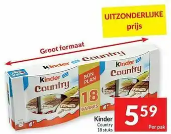 Intermarché Kinder counfry aanbieding
