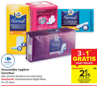 Vrouwelijke hygiene Carrefour