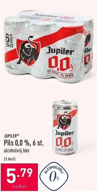ALDI Pils 0,0 %, 6 st 3.86 L aanbieding