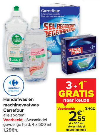 Carrefour Handafwas en machinevaatwas Carrefour aanbieding