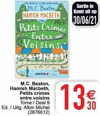 Cora M.c. beaton hamish macbeth petits crimes entre voisins aanbieding