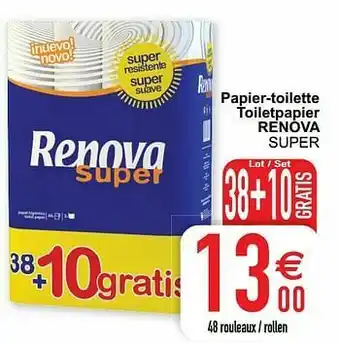 Cora Papier-toilette toiletpapier renova super aanbieding