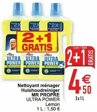 Nettoyant ménager huishoudreiniger mr propre ultra power