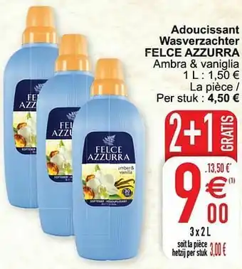 Cora Adoucissant wasverzachter felce azzurra aanbieding