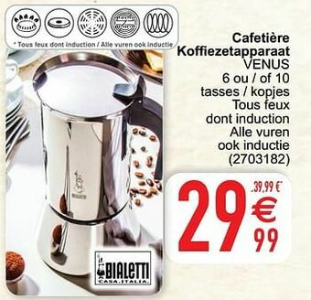 Cora Cafetière koffiezetapparaat venus aanbieding