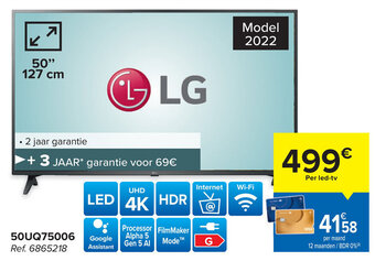 Carrefour LG 50UQ75006 aanbieding