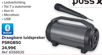 Carrefour Draagbare luidspreker PSRGB50 aanbieding
