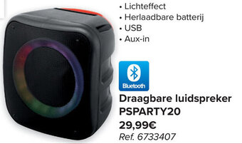 Carrefour Draagbare luidspreker PSPARTY20 aanbieding