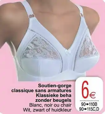 Cora Soutien-gorge classique sans armatures klassieke beha zonder beugels aanbieding