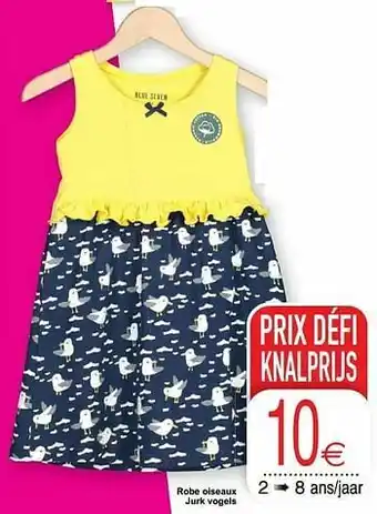 Robe oiseaux jurk vogels