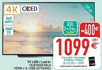 Cora Lg tv led - led-tv oled55a16la aanbieding