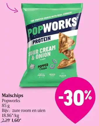 Delhaize Popworks Maischips 85g aanbieding