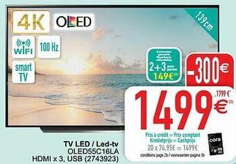 Cora Lg tv led - led-tv oled55c16la aanbieding