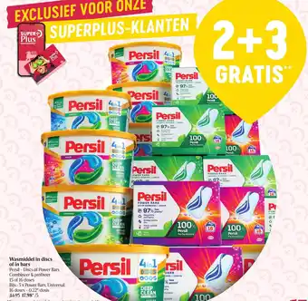 Delhaize Persil - Discs of Power Bars Wasmiddel in Discs of in Bars aanbieding