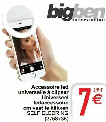 Accessoire led universelle à clipser universeel ledaccessoire om vast te klikken selfieledring
