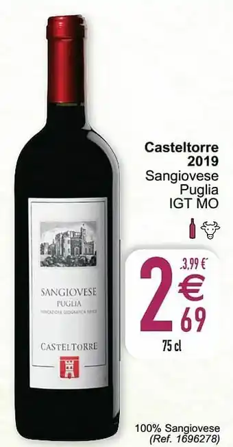 Cora Casteltorre 2019 sangiovese puglia igt mo aanbieding