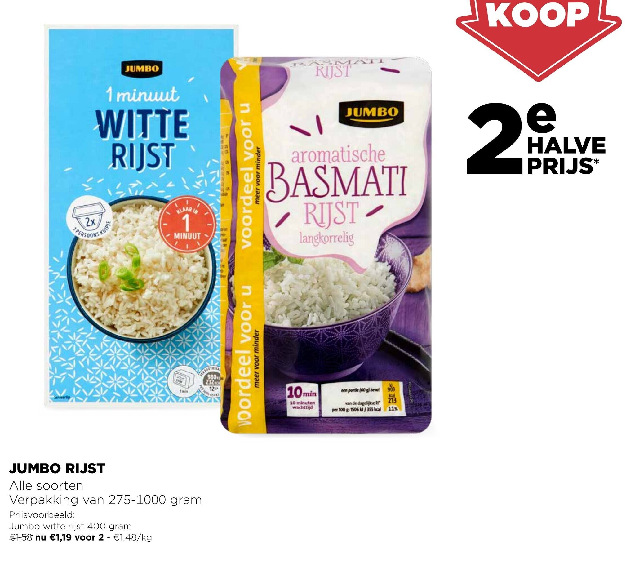 Jumbo Rijst Alle Soorten promotie bij Jumbo