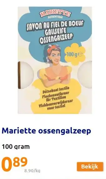 Action Mariette Ossengalzeep 100gram aanbieding