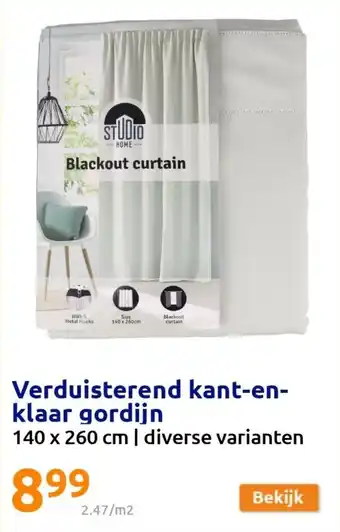 Action Verduisterend Kant-en-Klaar Gordijn 140 x 260cm aanbieding