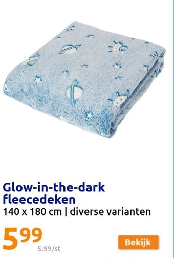 Glow-in-the-Dark Fleecedeken 140 x 180cm