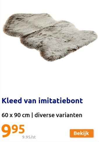 Action Kleed van Imitatiebont 60 x 90cm aanbieding