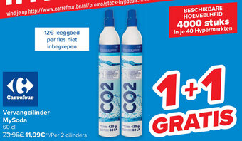 Carrefour Vervangcilinder MySoda aanbieding