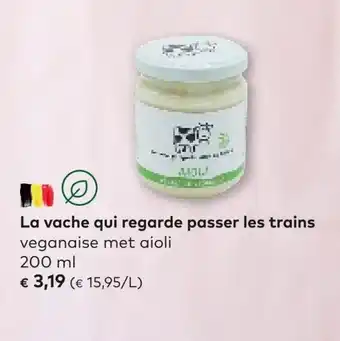 Bio Planet La vache qui regarde passer les trains vegani met aioli 200ml aanbieding