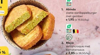 Bio Planet Abinda zoete-aardappelburger met gember aanbieding