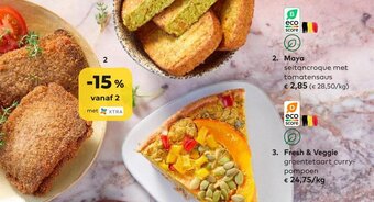 Bio Planet Maya seitancroque met tomatensaus aanbieding