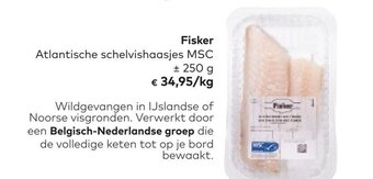 Bio Planet Fisker atlantische schelvishaasjes MSC 250g aanbieding