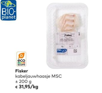 Bio Planet Fisker kabeljauwhaasje MSC 200g aanbieding