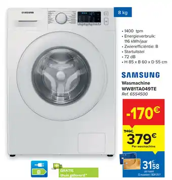 Wasmachine WW81TA049TE