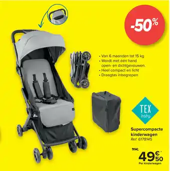 Supercompacte kinderwagen