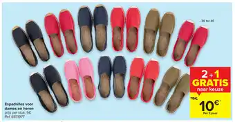 Espadrilles voor dames en heren