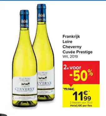 Carrefour Market Frankrijk Loire Cheverny Cuvee Prestige aanbieding