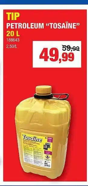 Hubo Tip petroleum aanbieding